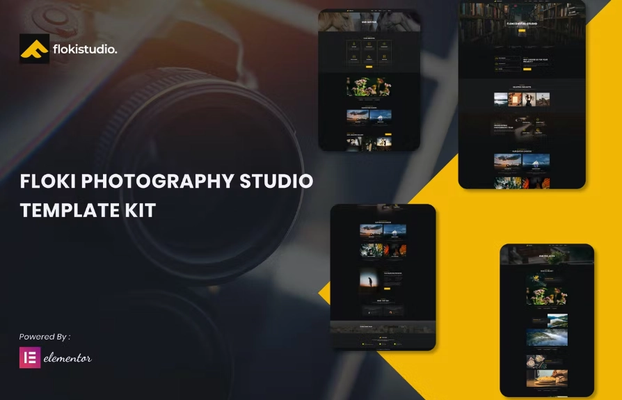 Floki – Photography Studio Elementor Template