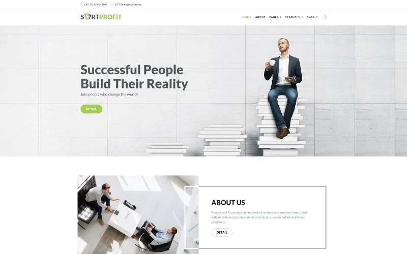 SortProfit – Business & Finance WordPress theme WordPress Theme