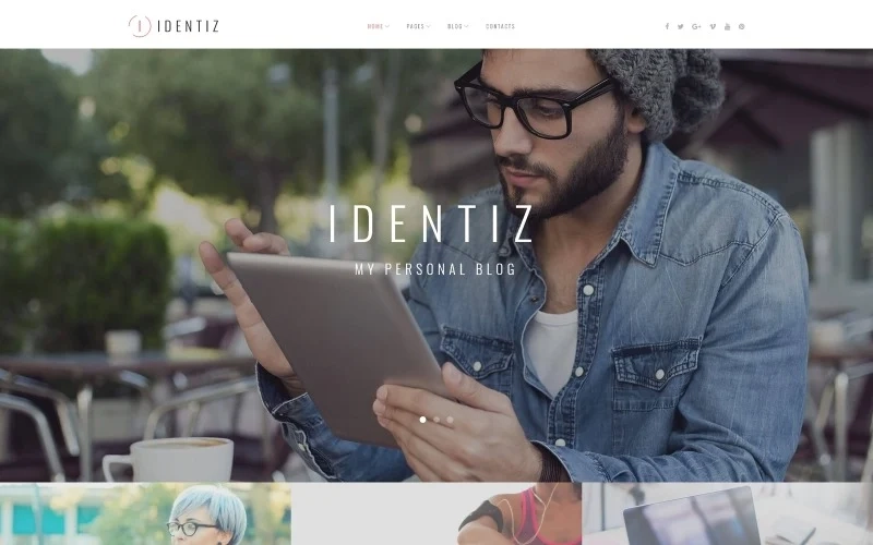 Identiz – Personal Blog WordPress Theme