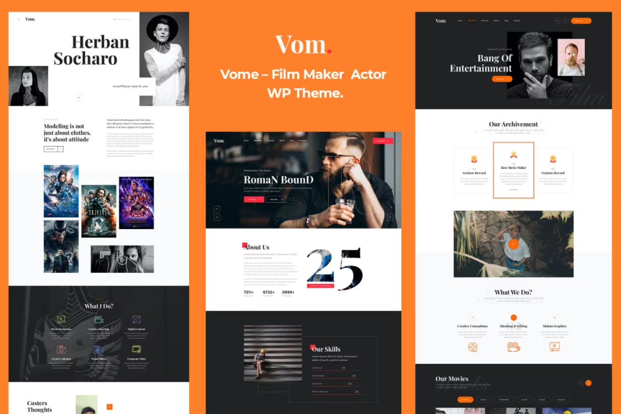 Vome – Film Studio Movie Producti WordPress Theme