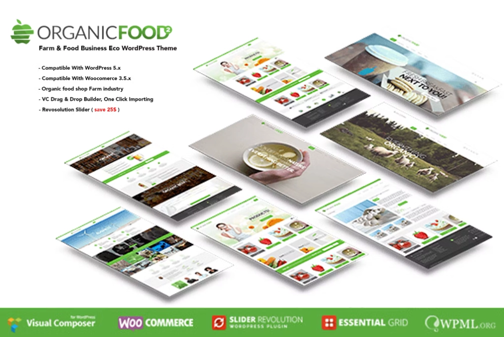 Organic Food – Farm & Food Business Eco WordPress