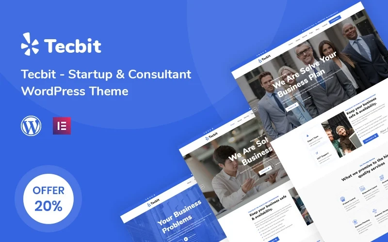 Tecbit – Responsive Startup and Consultant WordPress Theme
