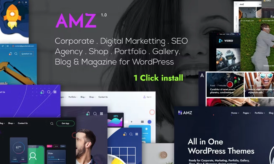 AMZ – All in One Creative WordPress Theme