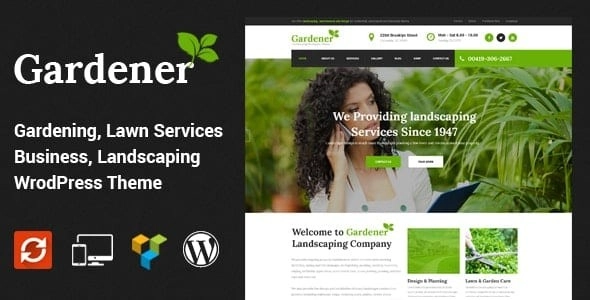 Gardener – Lawn and Landscaping WordPress Theme