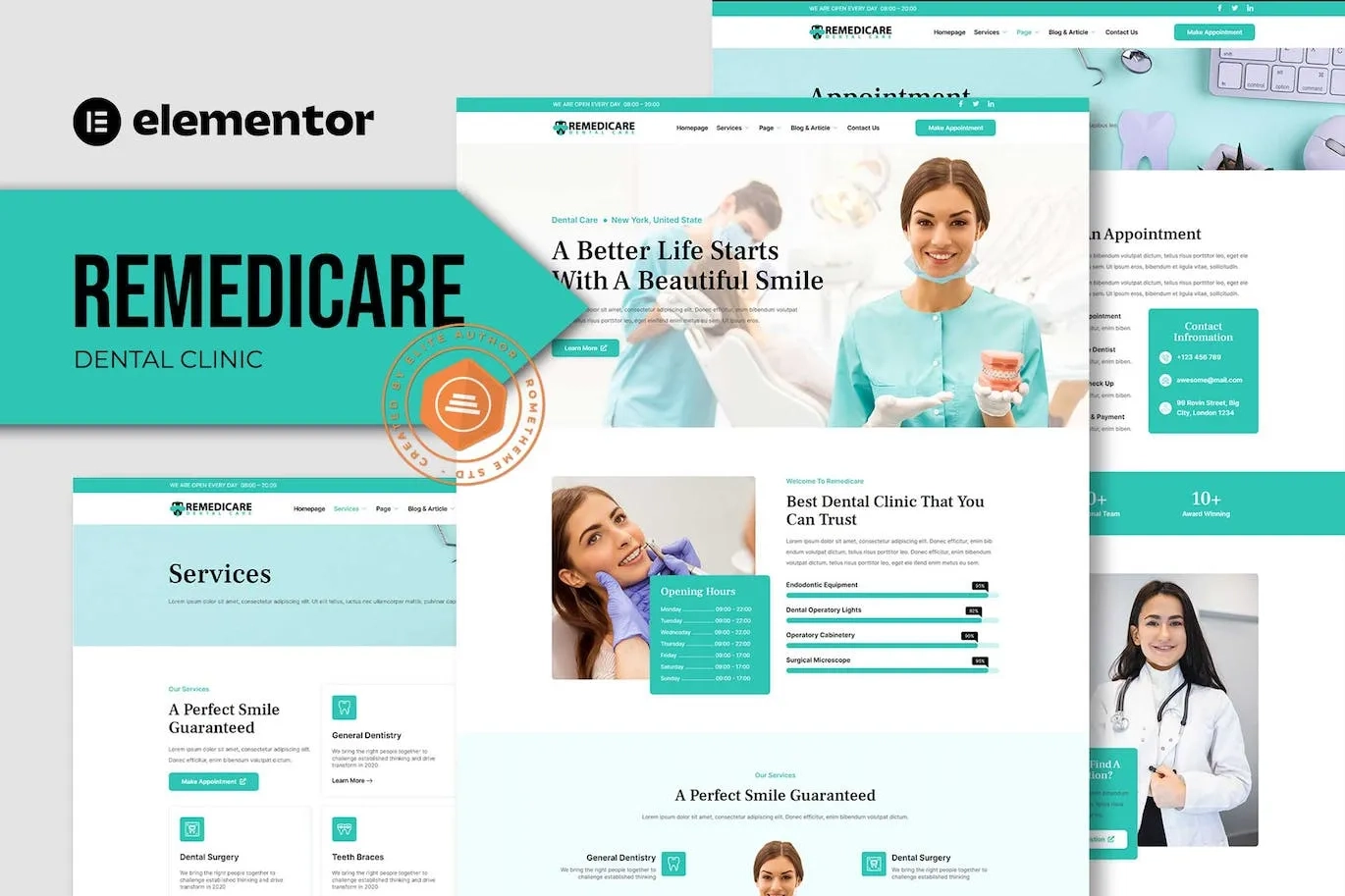Remedicare – Dentist & Dental Clinic Template