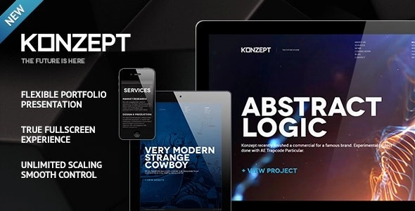Konzept – Fullscreen Portfolio WordPress Theme