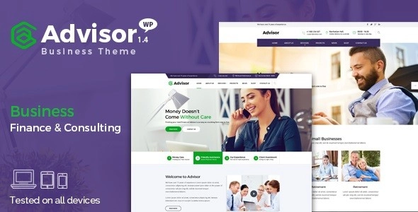 Advisor | Consulting, Business, Finance WordPress Theme