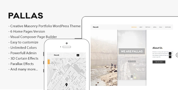 Pallas – Creative Multi-Purpose WordPress Theme
