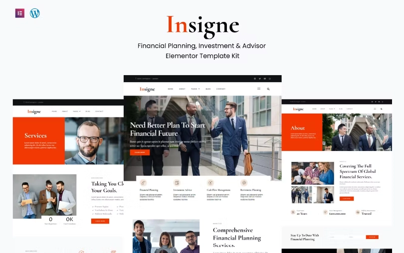 Insigne – Financial Business & Investment Elementor Template