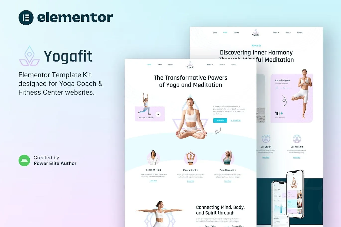Yogafit – Yoga and Meditation Teacher Elementor Template
