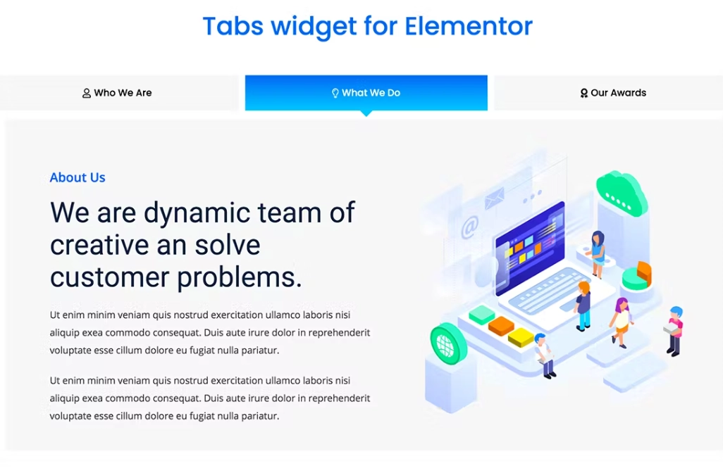 TFTabs Addon For Elementor