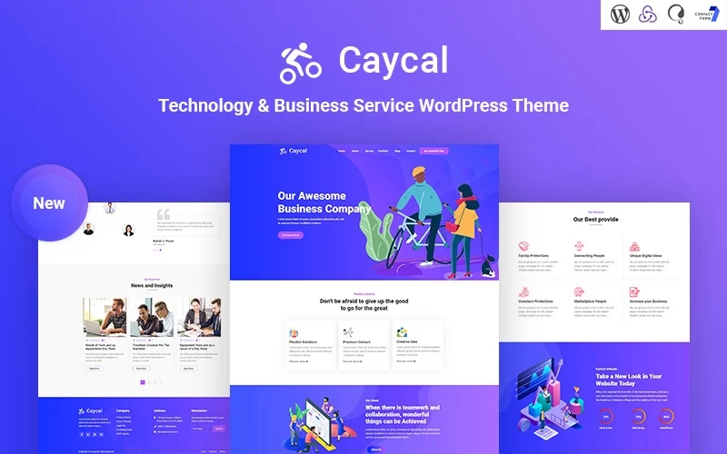 Caycal – Startup Technology & Business Service WordPress Theme