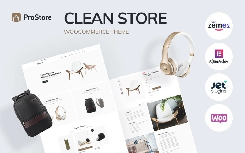 ProStore – Clean Store Template For WooCommerce With Elementor