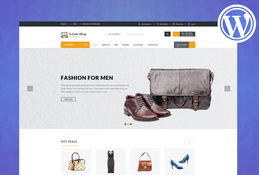 eCom – Responsive WooCommerce WordPress Theme