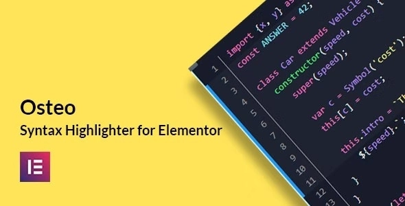 Osteo Syntax Highlighter for Elementor
