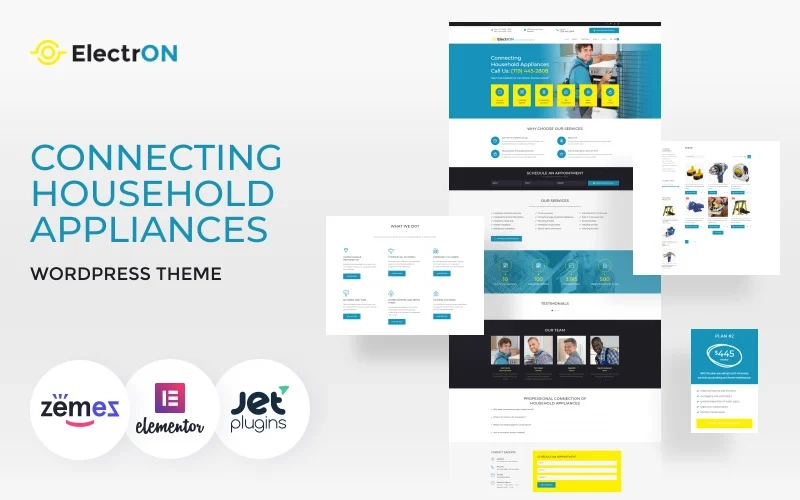 ElectrON – Connecting Household Appliances WordPress Theme