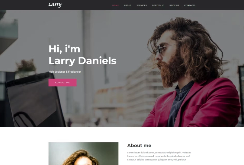 Larry. – Personal WordPress Theme
