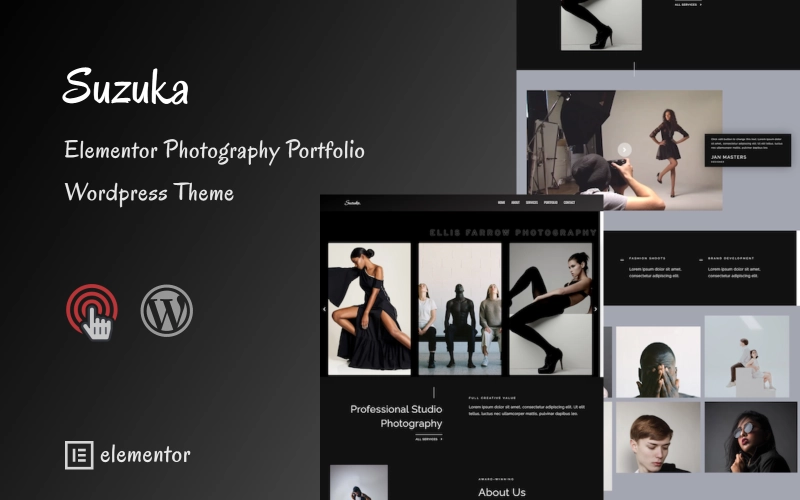 Suzuka – Minimal Portfolio and Photography WordPress Theme