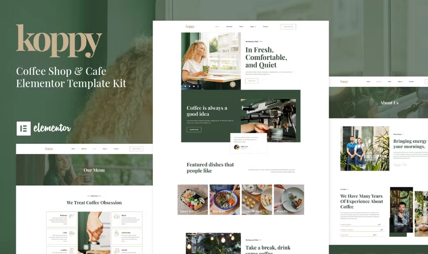 Koppy – Coffee Shop & Cafe Elementor Template