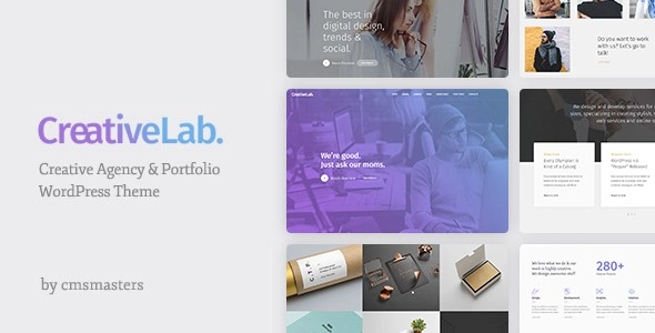 Creative Lab – Studio Portfolio & Design Agency WordPress Theme