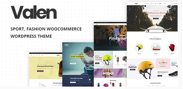 Valen – Sport, Fashion WooCommerce WordPress Theme
