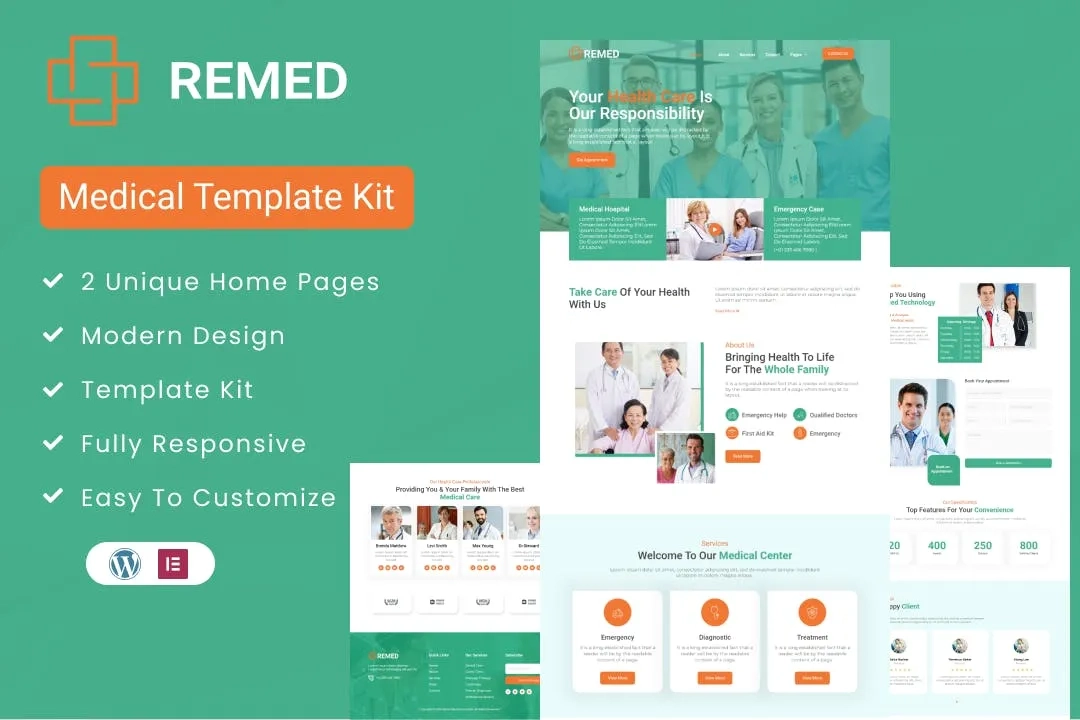 Remed – Medical Clinic Elementor Template