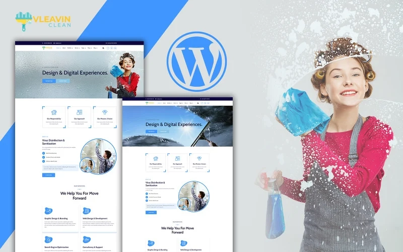 Vleavin – Cleaning Service WordPress Theme