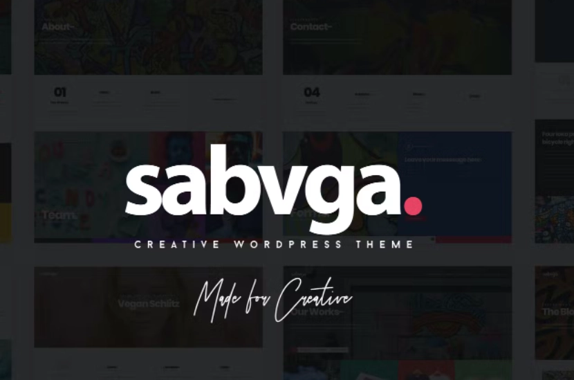 Sabvga – Modern & Creative Portfolio Theme
