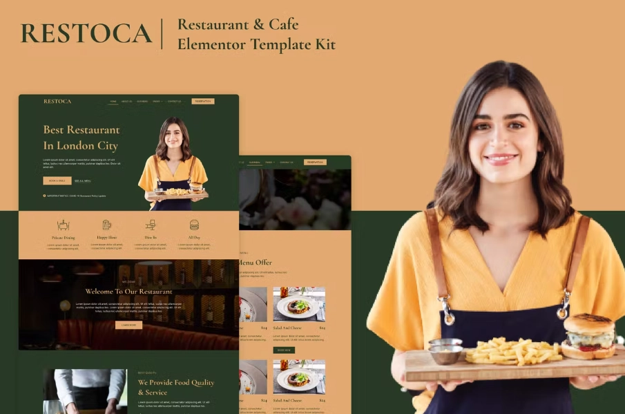 Restoca – Restaurant & Cafe Elementor Template