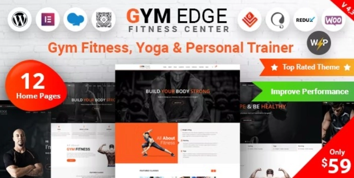 Gym Edge – Fitness WordPress Theme