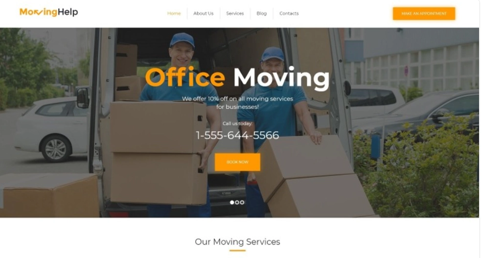 Moving Help – Logistic & Transportation WordPress Theme