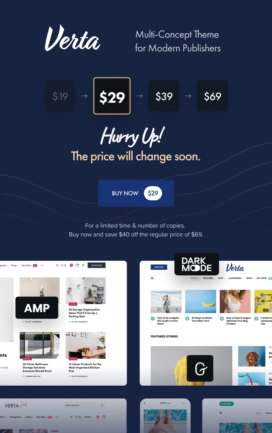 Verta – Multi-Concept WordPress Theme for Modern Publishers