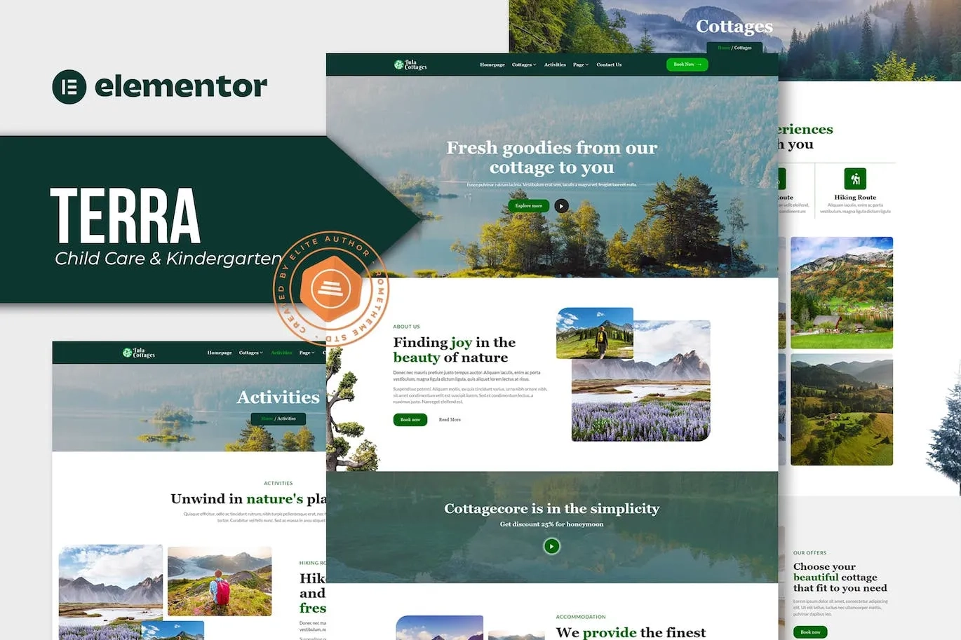 Tula – Nature Cottages Elementor Template