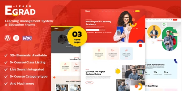 Egrad – LMS Education WordPress