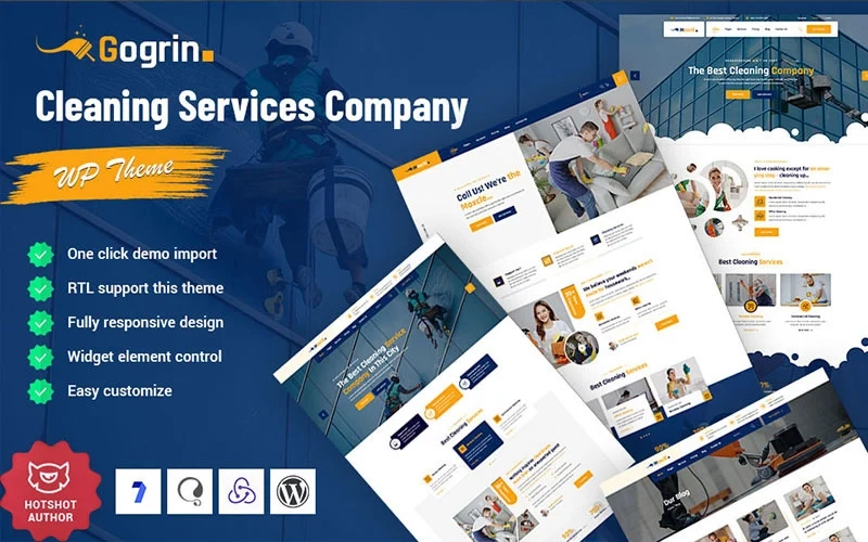 Gogrin – Cleaning Service WordPress Theme