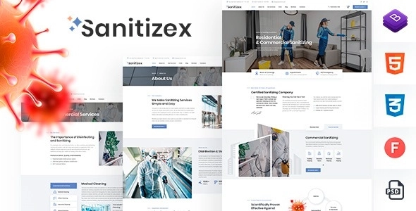 Sanitizex – Sanitizing and Cleaning Services WordPress Theme
