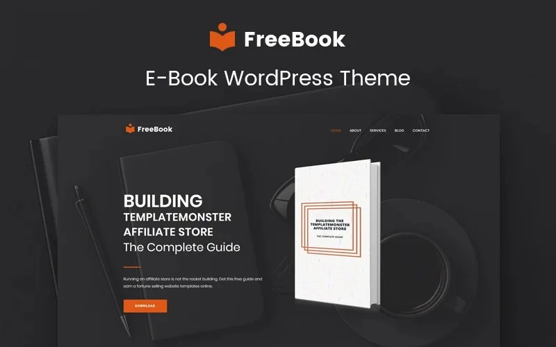 FreeBook – Ebooks Multipurpose Modern WordPress Elementor Theme WordPress Theme