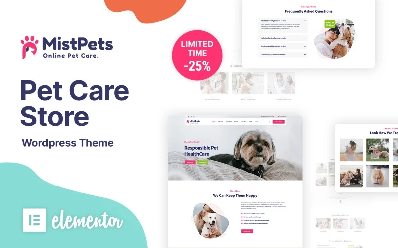 MistPets – Animal Care & Pet WordPress Theme