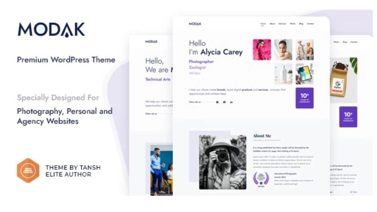 Modak – One Page WordPress Theme