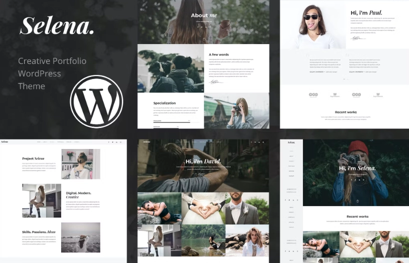 Selena. – Portfolio WordPress Theme