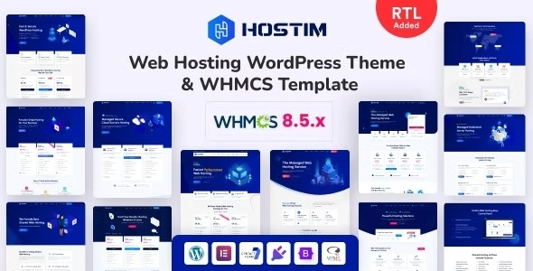 Hostim – Web Hosting WordPress Theme with WHMCS