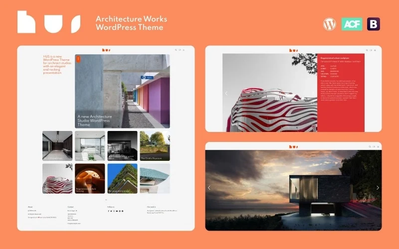 HUS – Architecture Studio Works WordPress Theme
