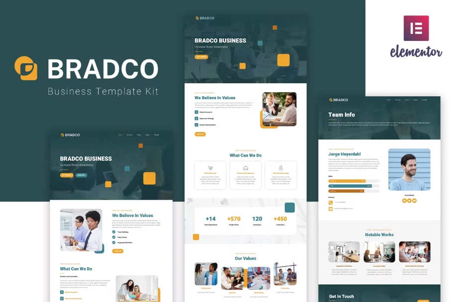 Bradco – Business Elementor Template