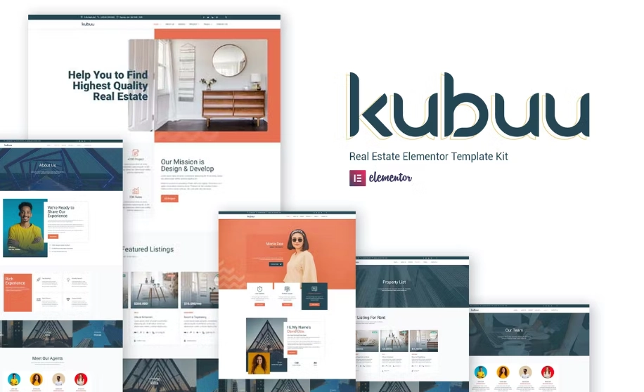 Kubuu – Real Estate Elementor Template