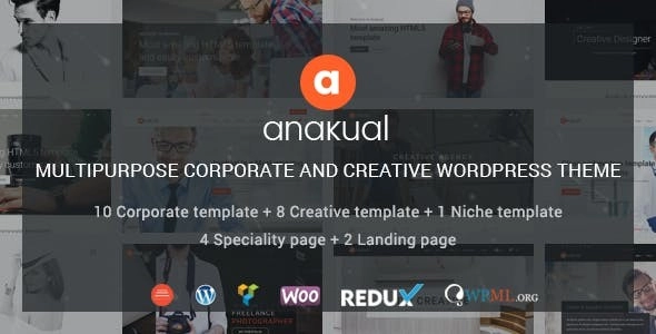 Anakual – Multipurpose Corporate and Creative WordPress Theme