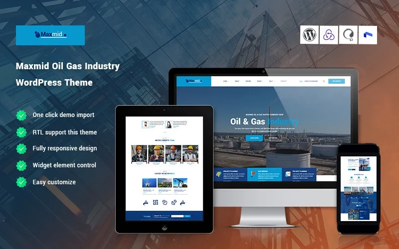Maxmid – Oil & Gas Industry WordPress Theme