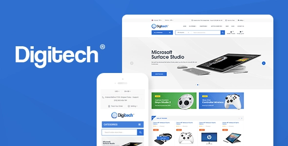 Digitech – Technology Theme for WooCommerce WordPress