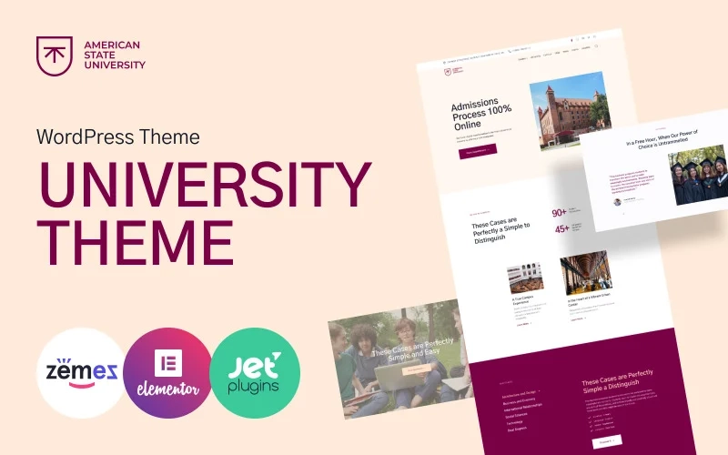 American State University – University WordPress Theme
