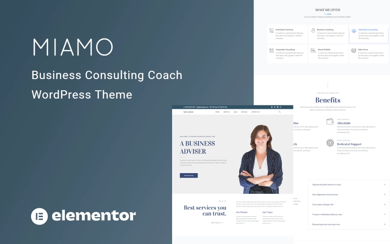 Miamo – Multipurpose Business Consulting and Coach WordPress Theme