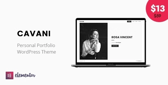 Cavani – Personal Portfolio WordPress Theme